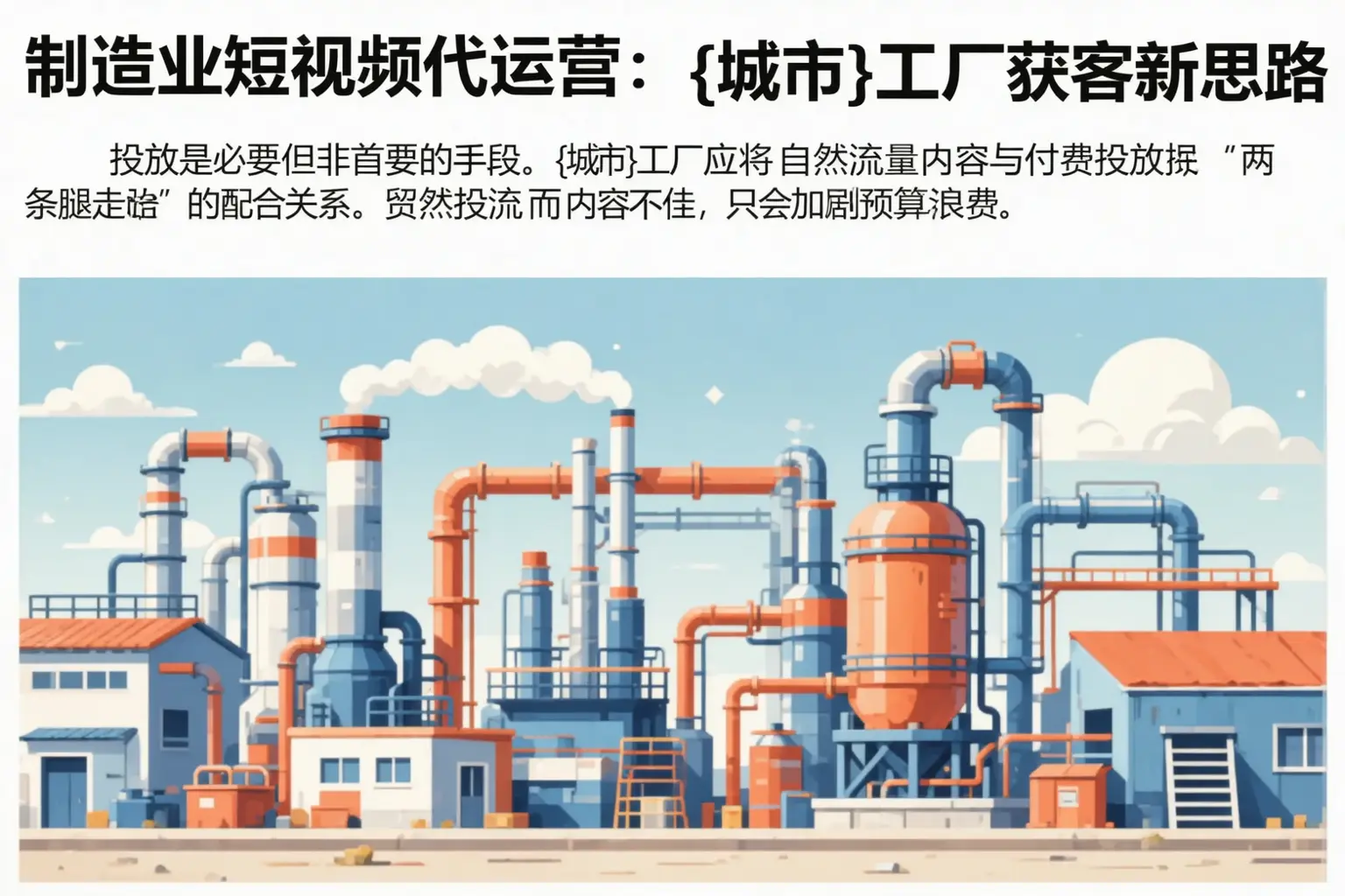 制造业短视频代运营：罗山工厂获客新思路